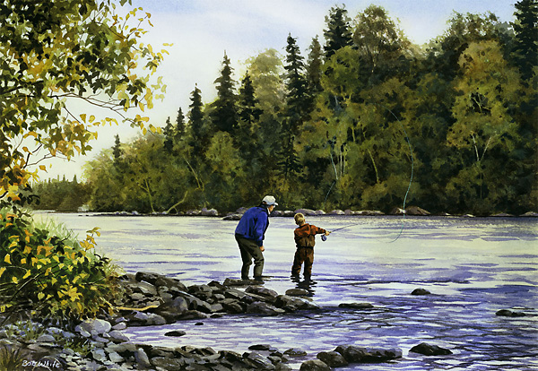 Fly Fishing Paintings Fine Art America