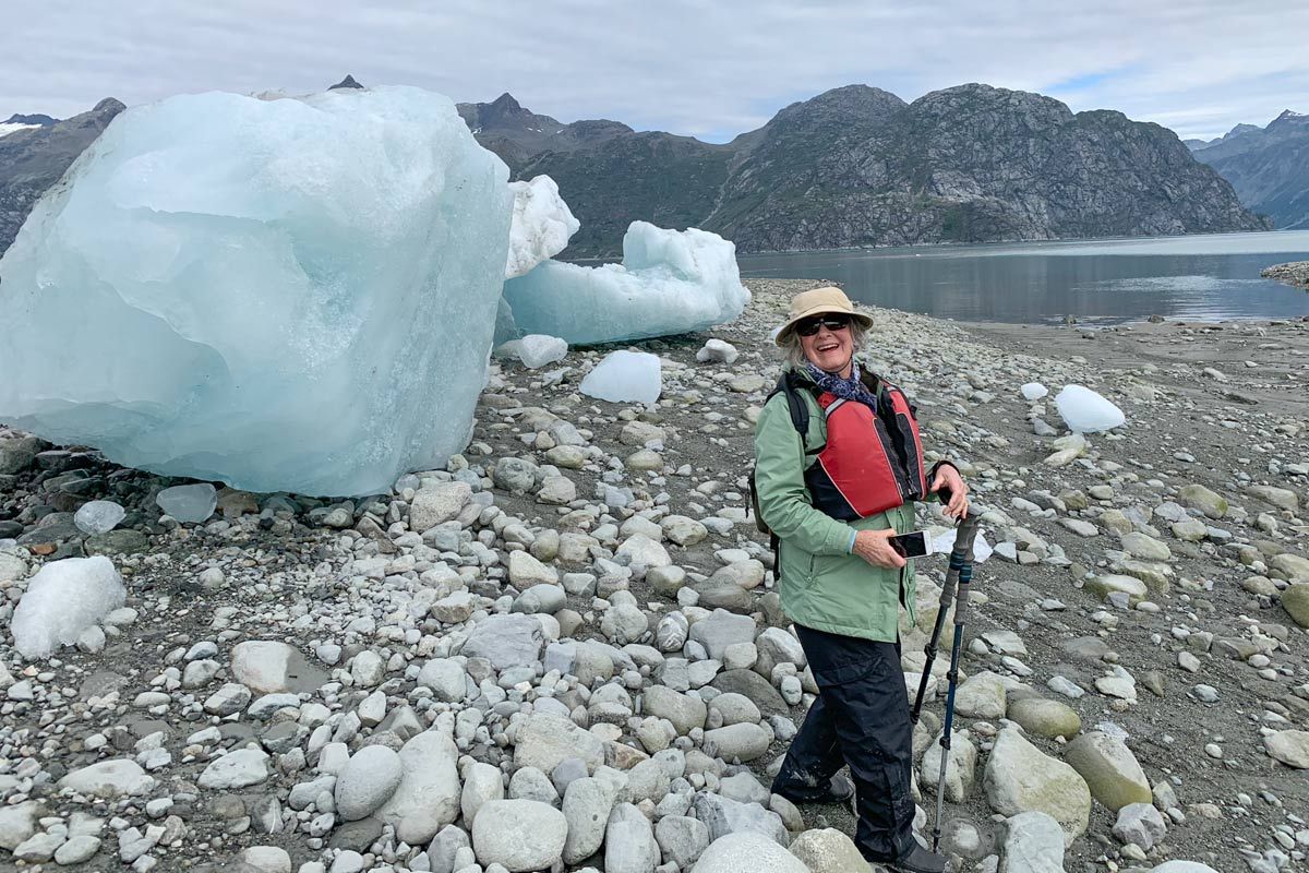 Hiking among Southeast Alaska glaciers