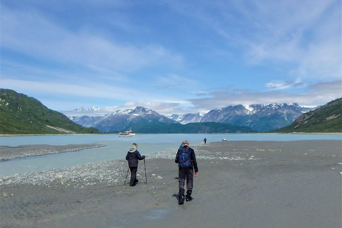 Hiking around Glacier Bay Alaska