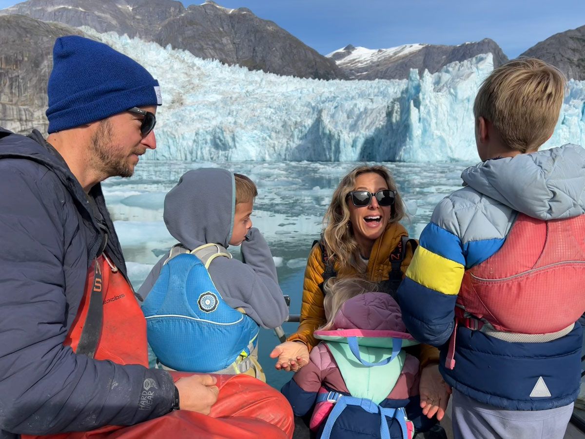 Family fun at Alaska glacier