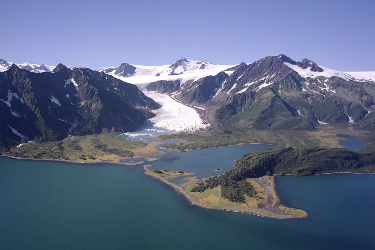 Aerial View Pedersen Glacier